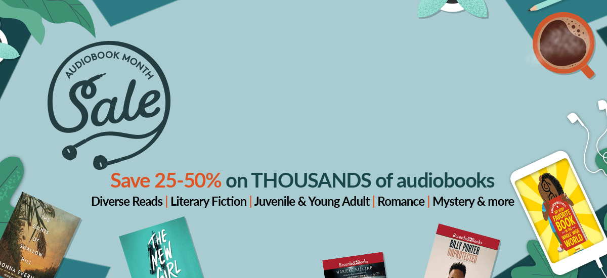 audiobook month sale banner