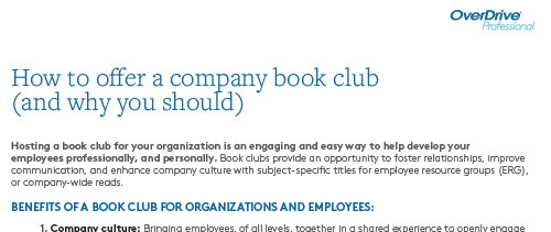How to host a company book club